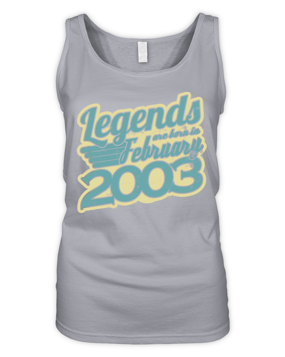 Legends Are Born in February 2003 18 Birthday Organic Women's Tank Top