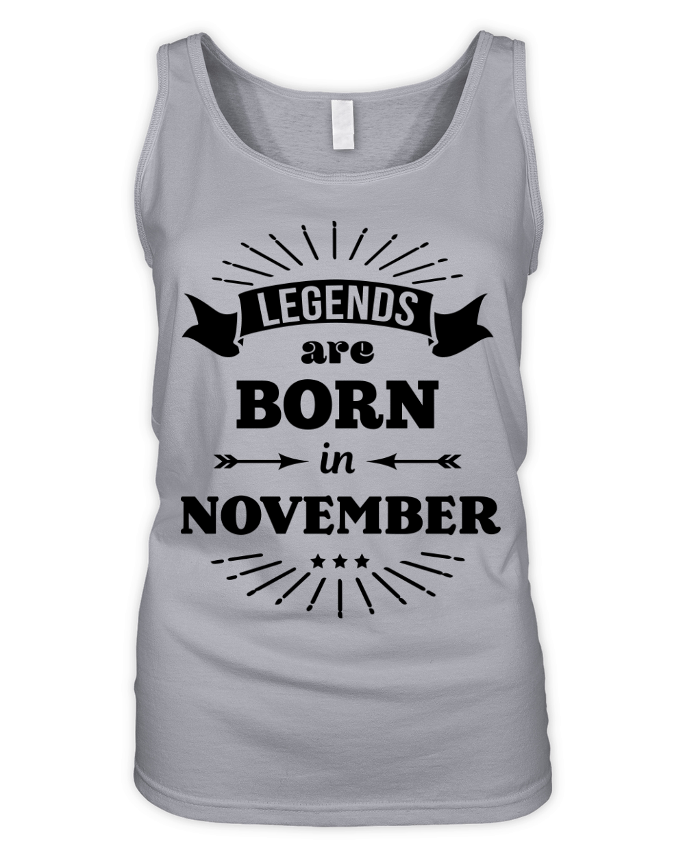 legends are born in november birthday saying Organic Women's Tank Top