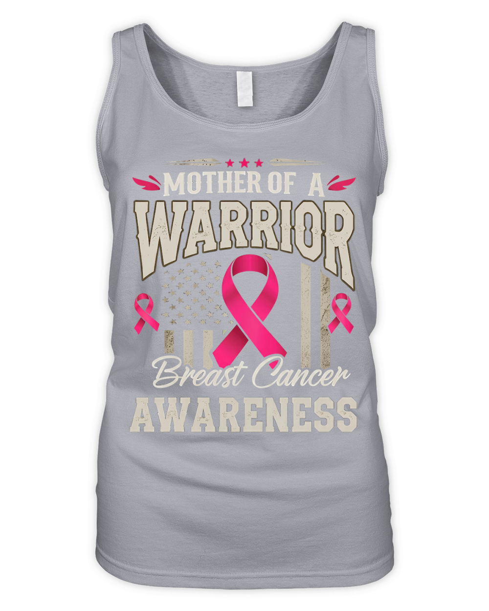 Mother Of A Warrior Breast Cancer Awareness 02 Organic Women's Tank Top