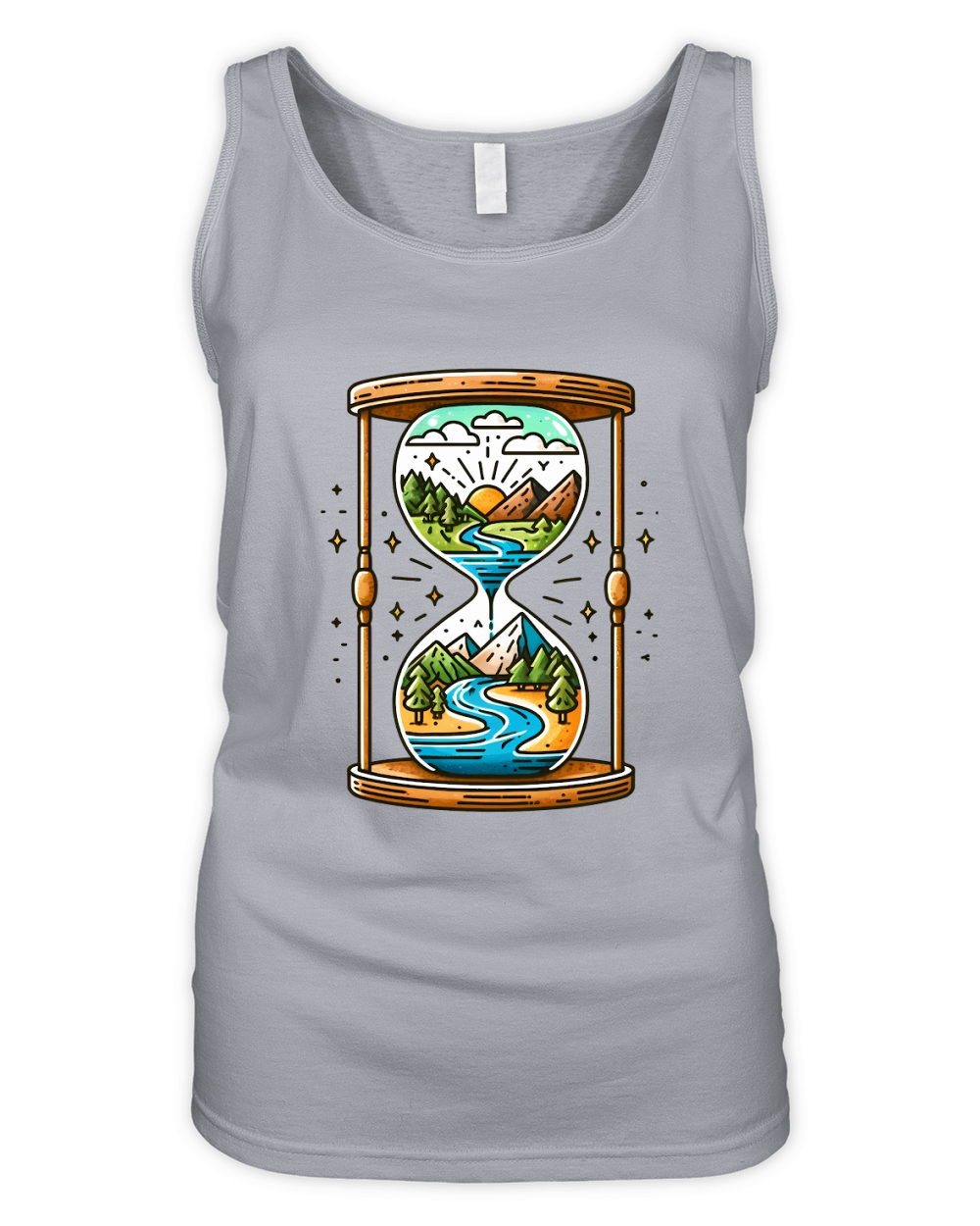 Time for Adventure camping Organic Women's Tank Top