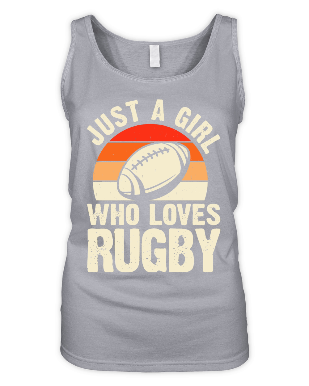 Vintage Rugby Player just a girl who loves rugby Organic Women's Tank Top