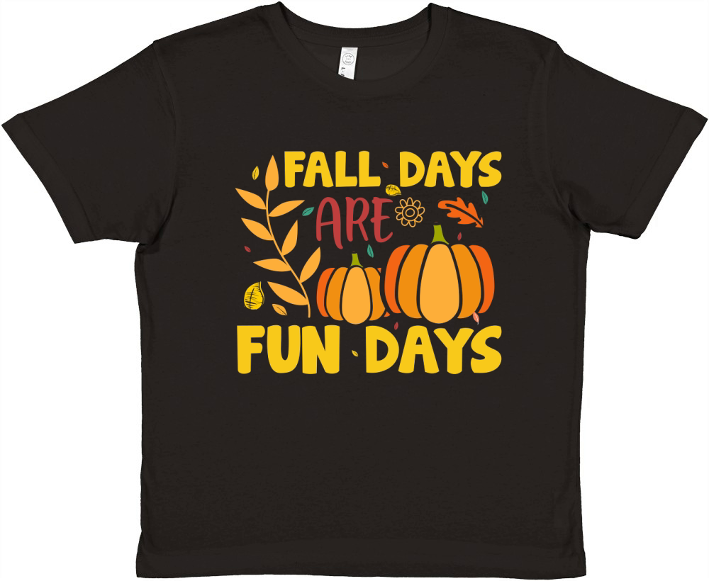 fall days are fun days Premium Kids Crewneck T-shirt