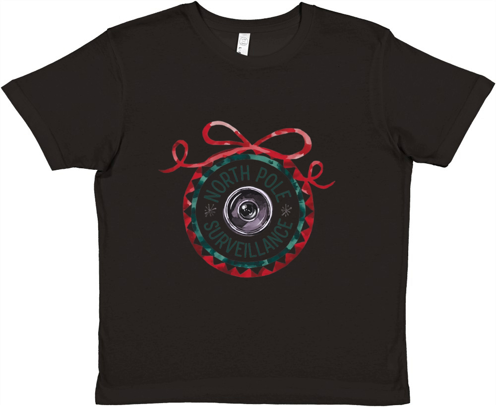 north pole camera Surveillance 8 Premium Kids Crewneck T-shirt