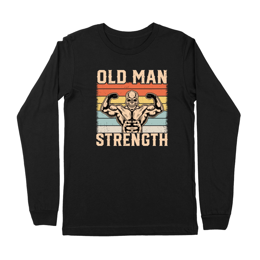 Gym Retro Vintage old man strength Premium Long Sleeve