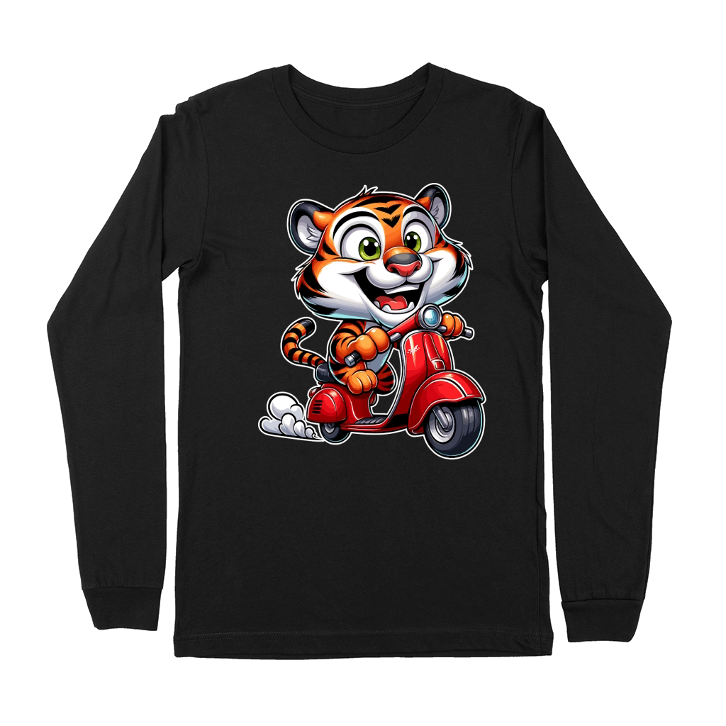 Tiger Riding Scooter 1 Premium Long Sleeve