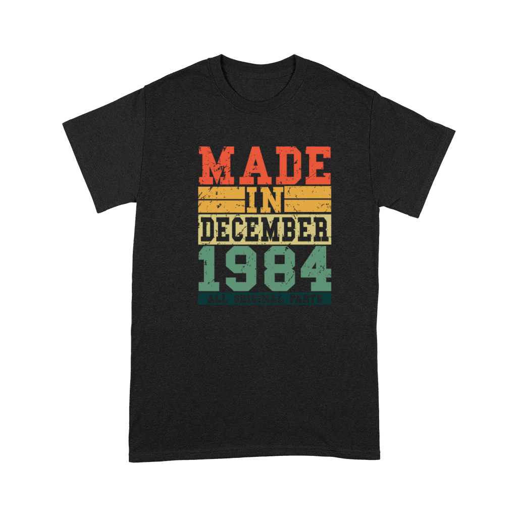 1984 Birthday December Vintage Saying Premium T-shirt