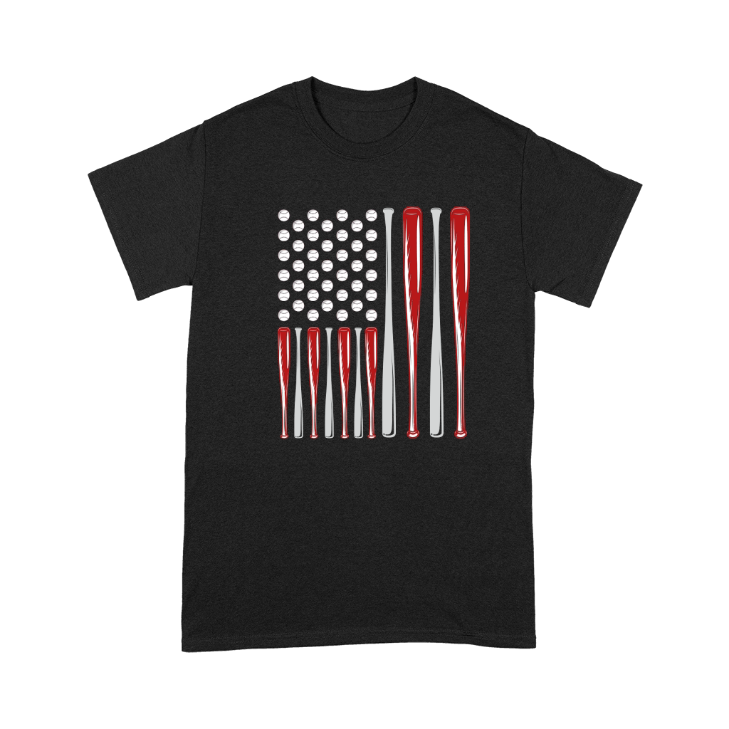 American Baseball Flag Vintage Premium T-shirt