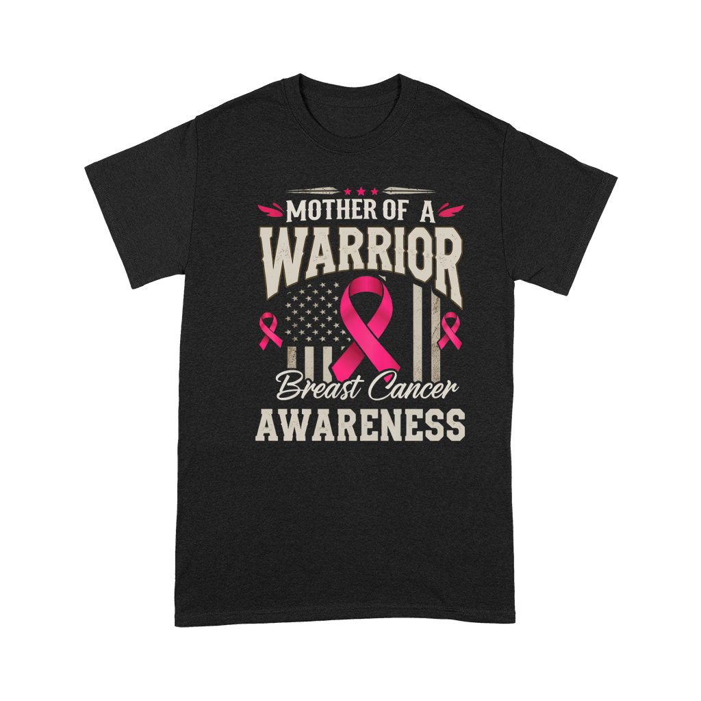 Mother Of A Warrior Breast Cancer Awareness 02 Premium T-shirt