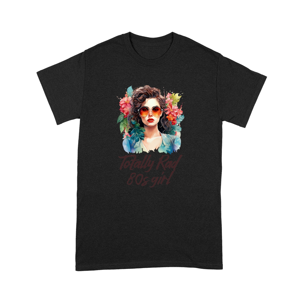 Totally Rad 80s Girl Retro Vibes Flower Premium T-shirt