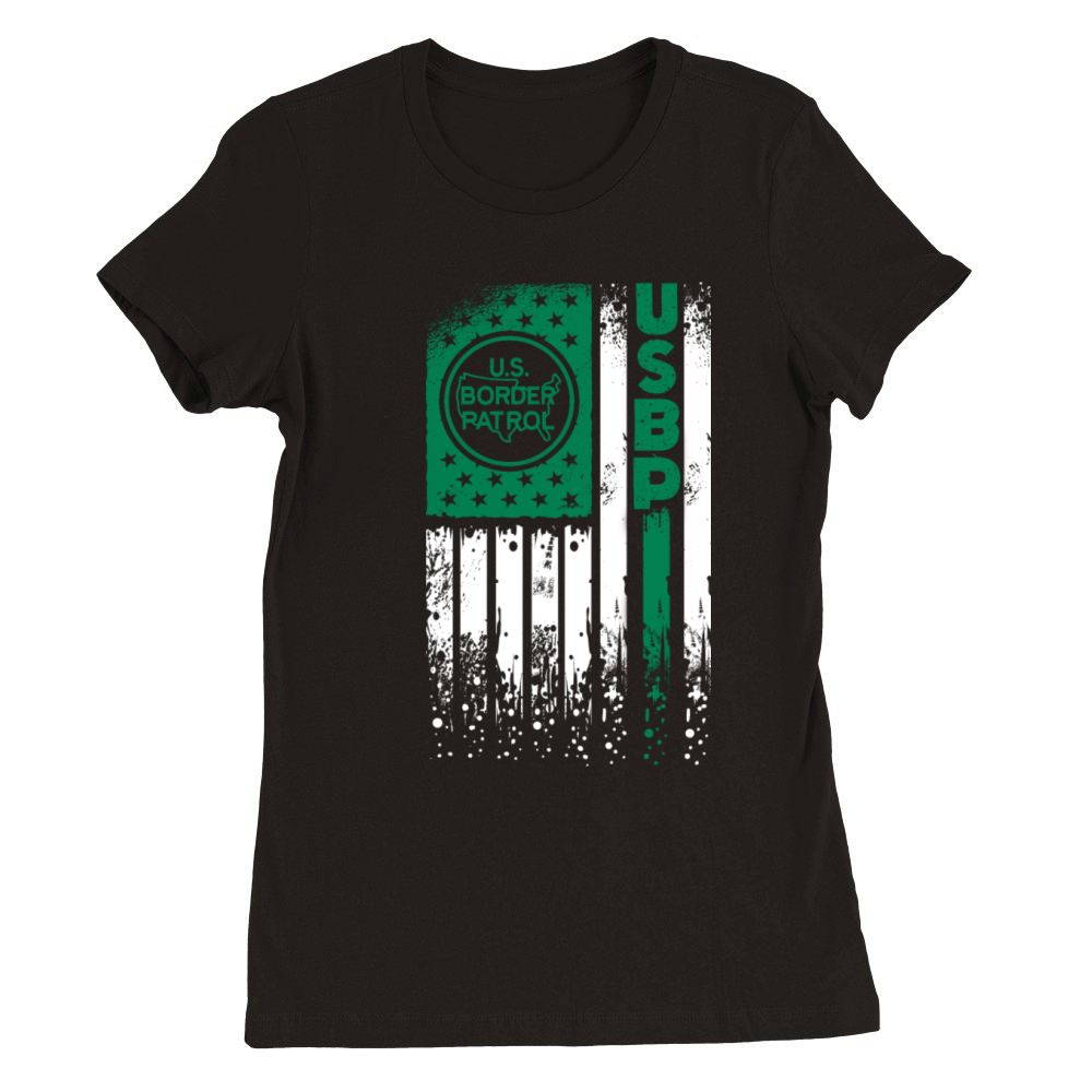 Border Patrol Agent Thin Green Line Premium Womens Crewneck T-shirt