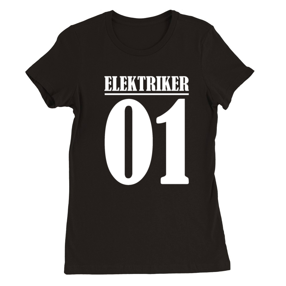 electrician master electrician construction site g Premium Womens Crewneck T-shirt