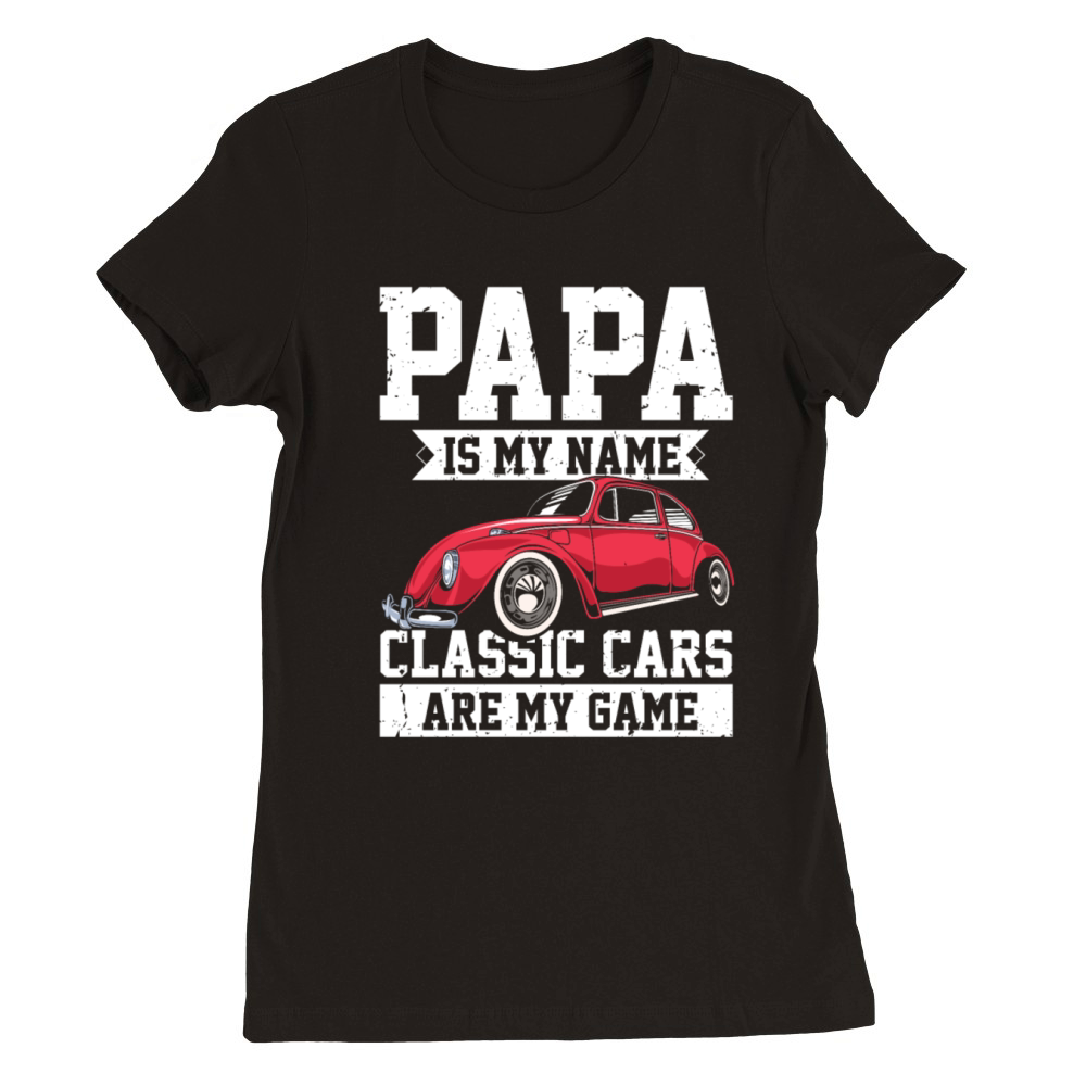 Hilarious Vintage Automobiles Classical Premium Womens Crewneck T-shirt