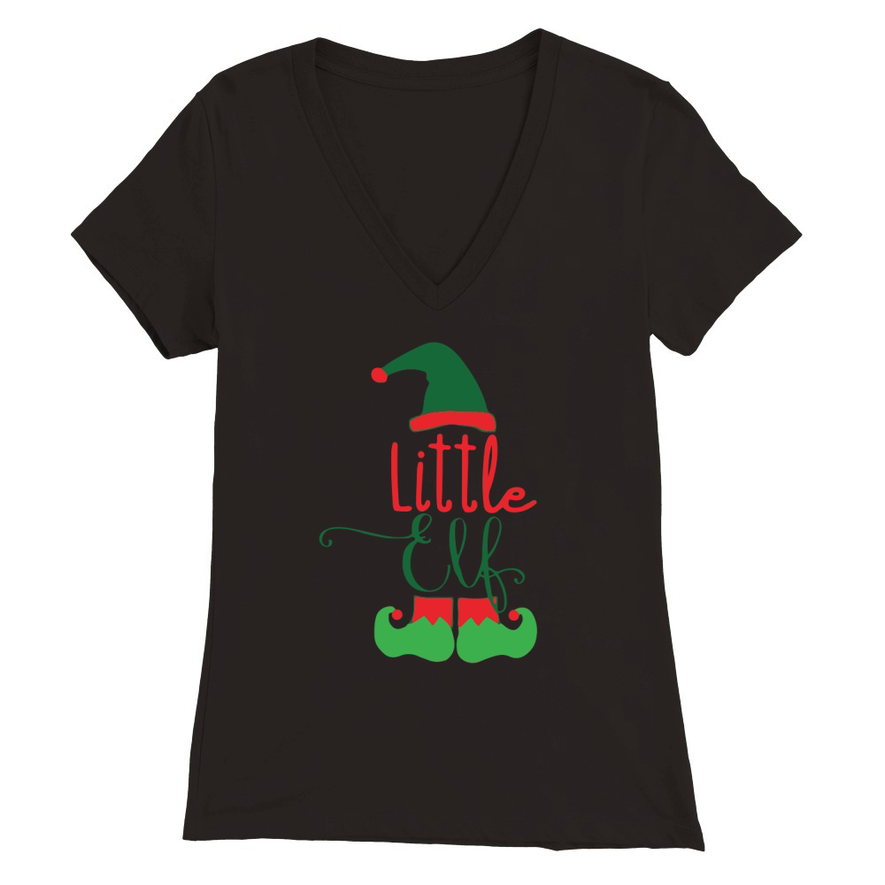 Little elf Premium Womens V-Neck T-shirt