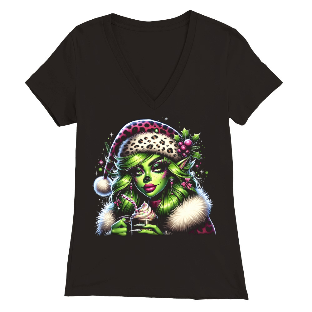 Magical Holiday Elf 5 Premium Womens V-Neck T-shirt