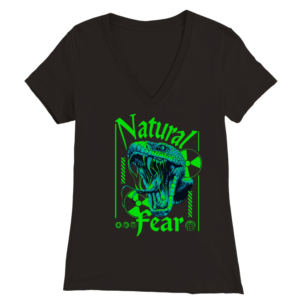 Natural Fear Premium Womens V-Neck T-shirt