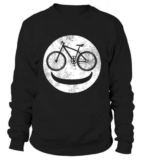 MTB Bike Happy Face Cycling Cyclists Sweatshirt Unisex