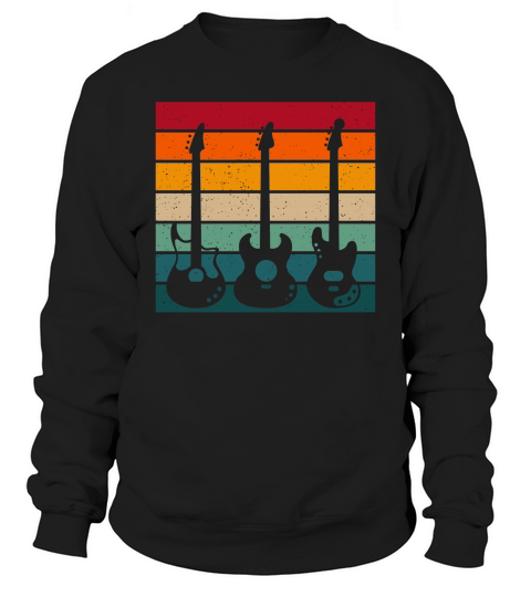 Retro Guitar Sweatshirt Unisex
