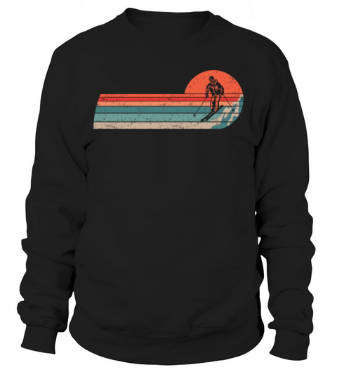 Ski Vintage Skiing Skiers Skier Sweatshirt Unisex