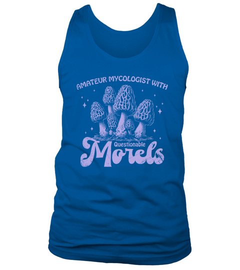 Amateur Mycologist with Morels D Violet GR Tank Top Unisex