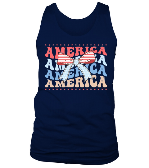 Coquette American Flag PNG Sublimation300 Tank Top Unisex