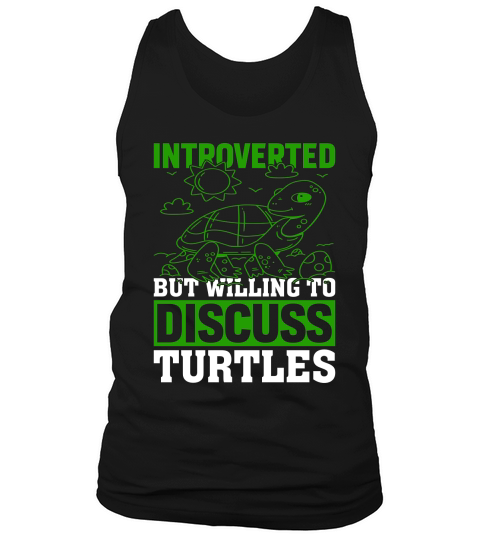 Introverted but willing to discuss Turtles 03 Tank Top Unisex