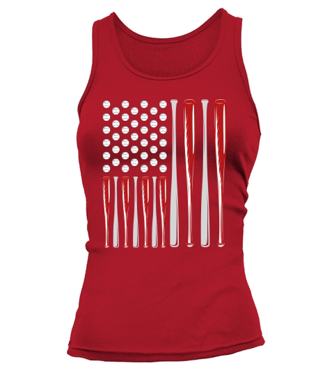 American Baseball Flag Vintage Tank top Woman