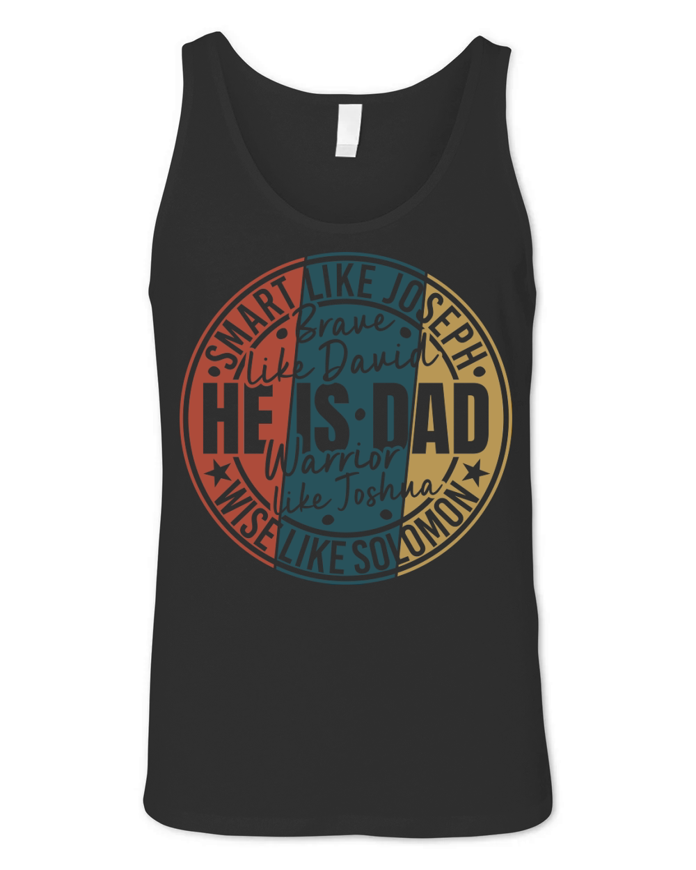 3. he is dad colour Unisex Jersey Tank
