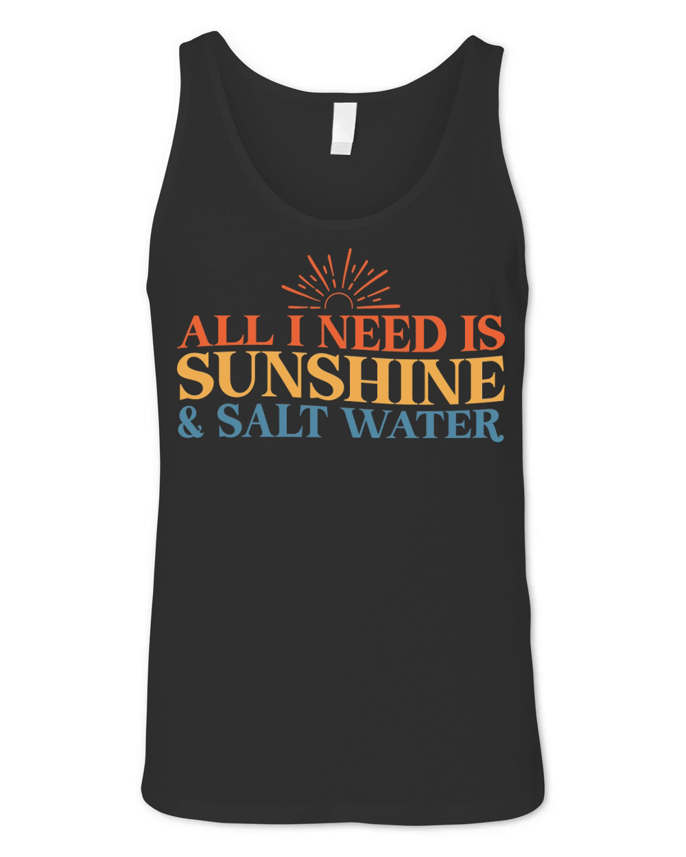 All I Need Is Sunshine And Salt Water Unisex Jersey Tank