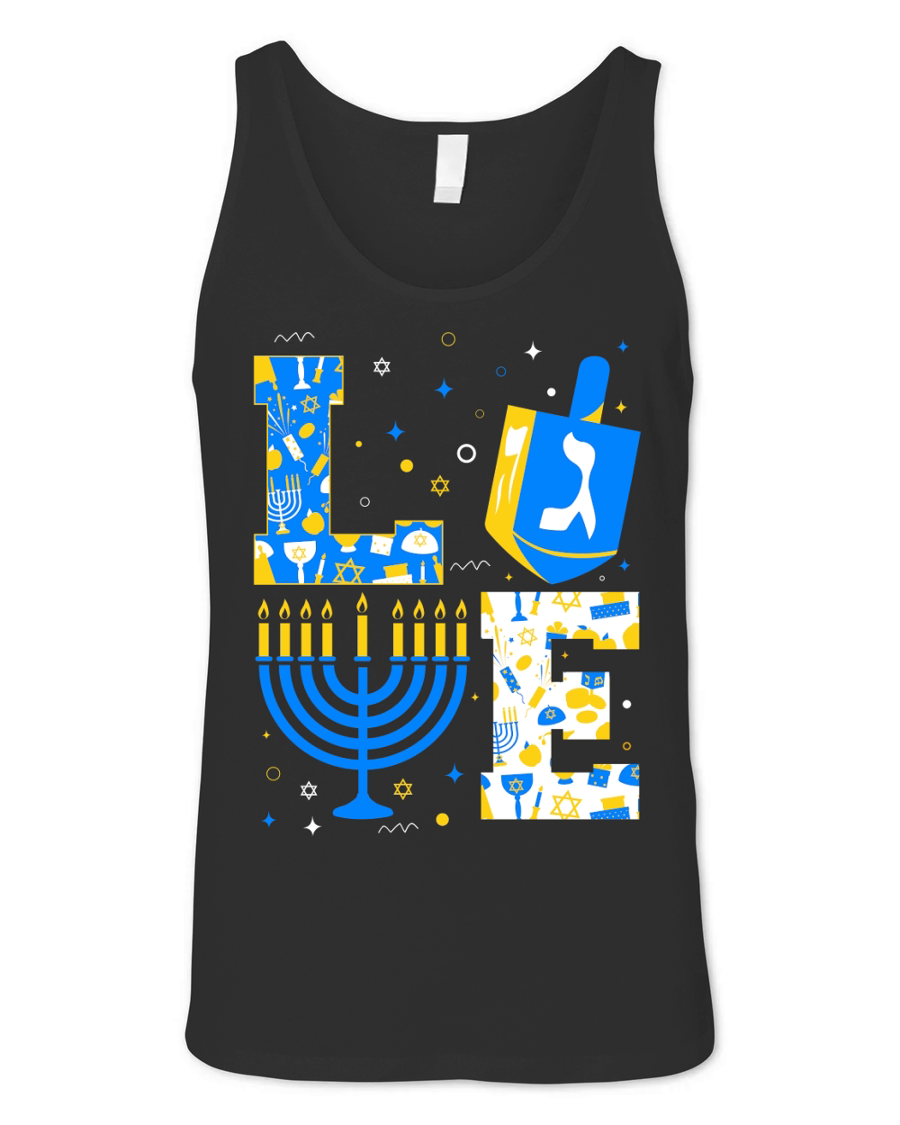 Love Hanukkah 3.01 Unisex Jersey Tank