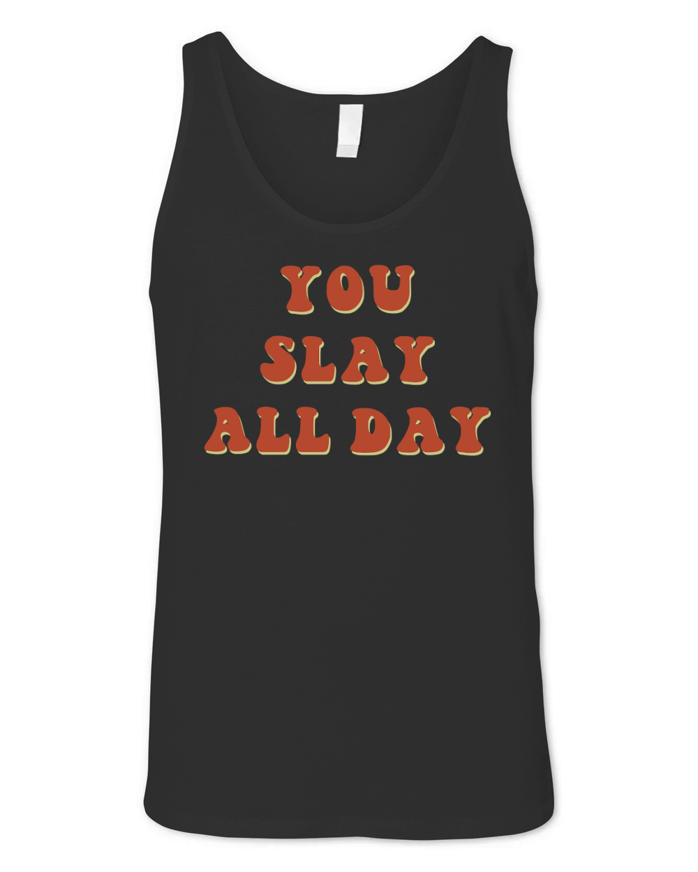 You Slay All Day Retro Red Unisex Jersey Tank