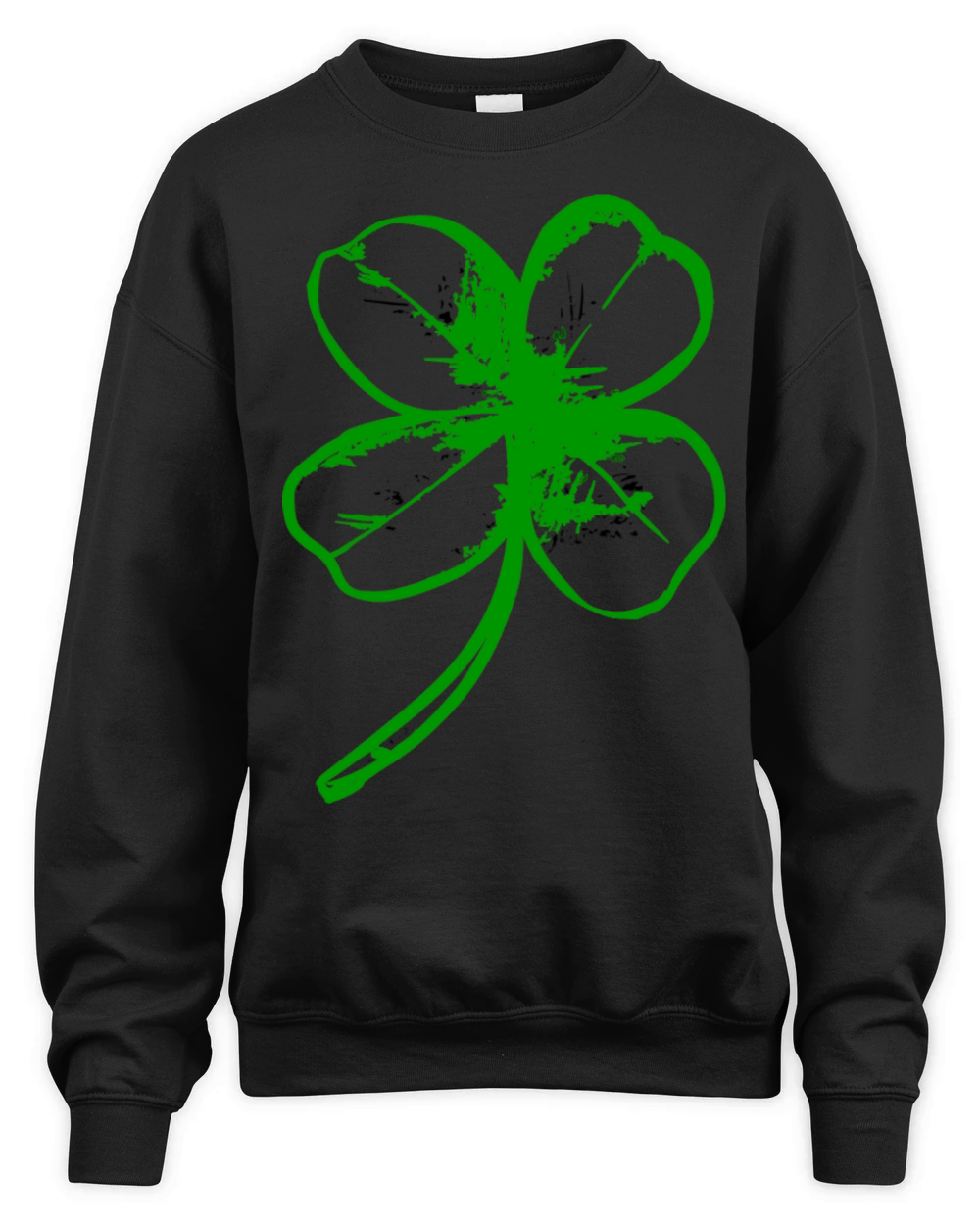 Ice Hockey Shamrock Clover St Patricks Unisex Premium Crewneck Sweatshirt