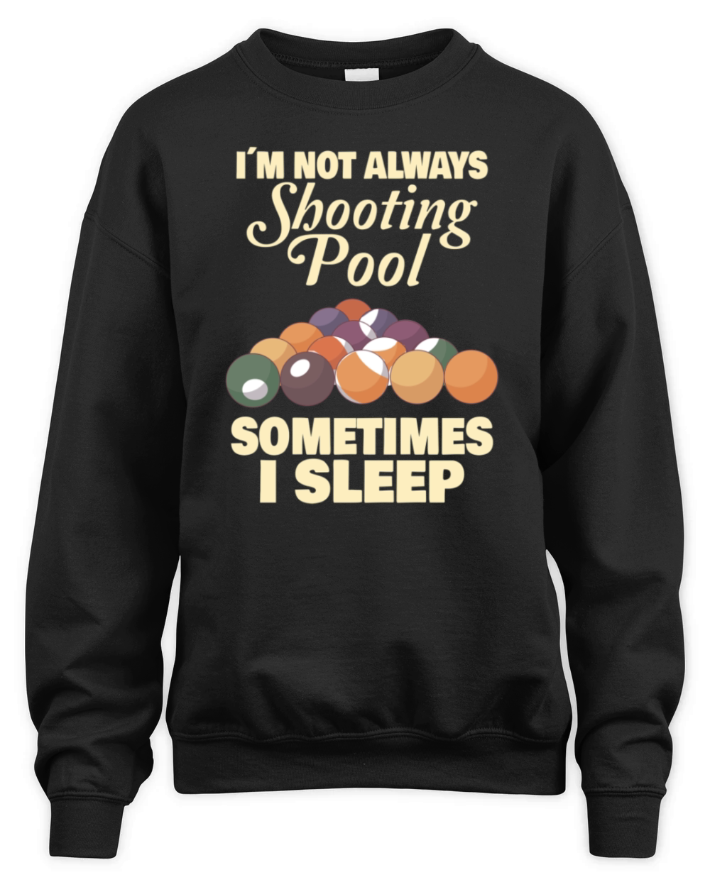 Pool Billiards Cue Sports Gift Idea Unisex Premium Crewneck Sweatshirt