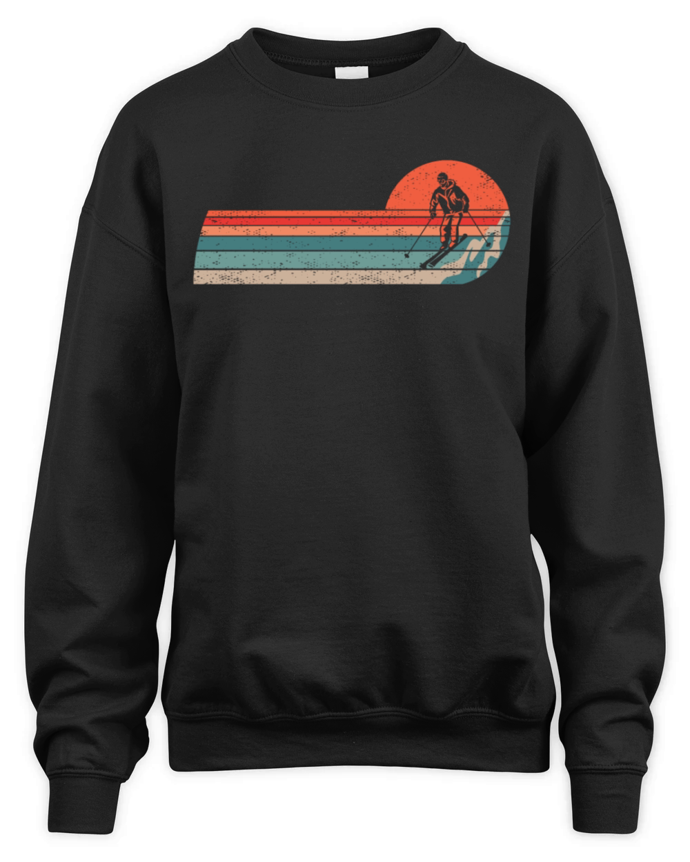 Ski Vintage Skiing Skiers Skier Unisex Premium Crewneck Sweatshirt