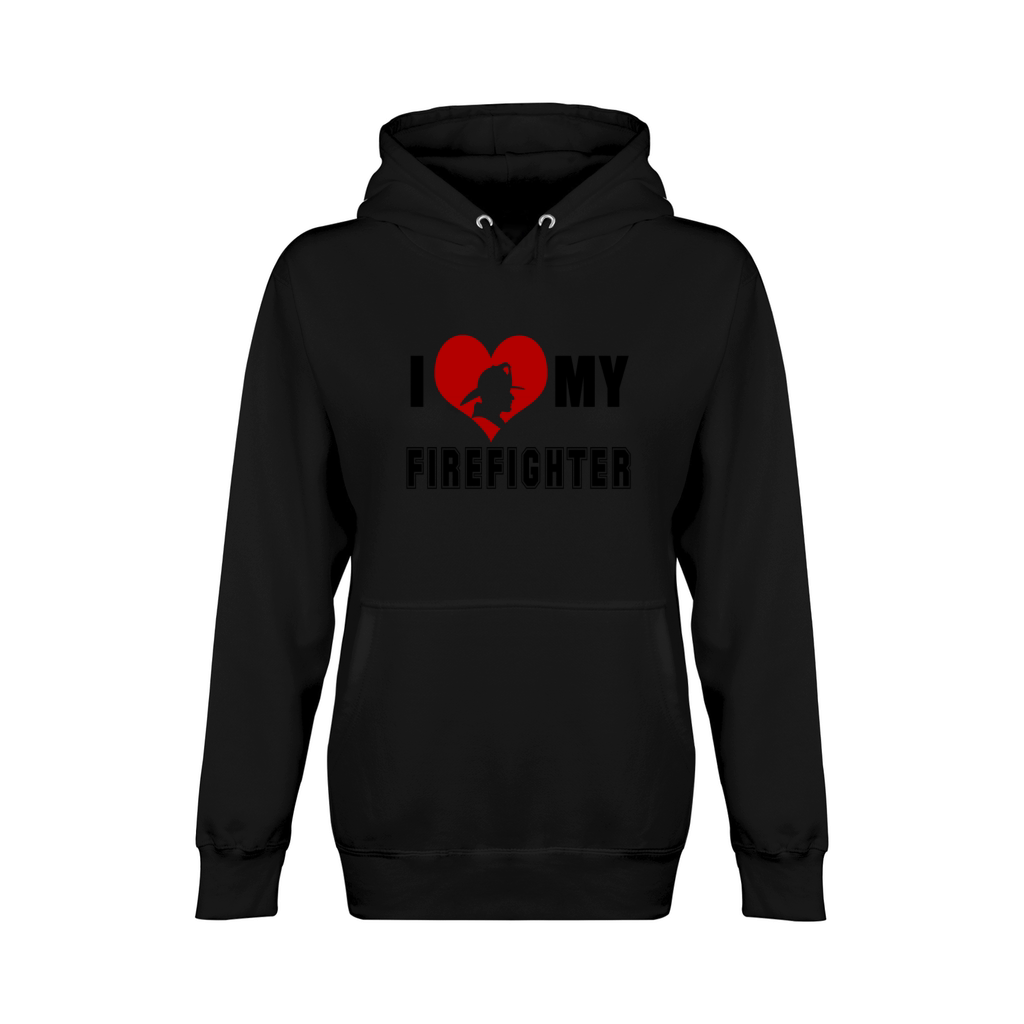 I Love My Firefighter Unisex Premium Pullover Hoodie