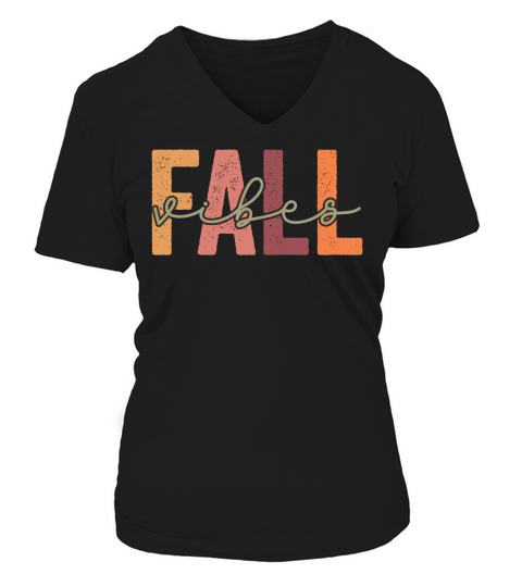 Fall Vibes (2) V-neck T-Shirt Woman