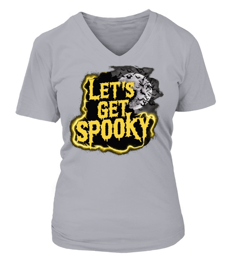 Lets spooky V-neck T-Shirt Woman