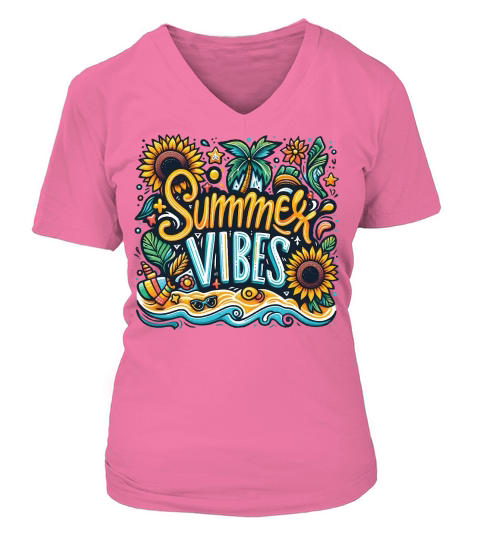 Summer Vibes 5.14 V-neck T-Shirt Woman