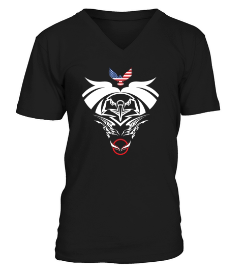 black hawk V-Neck T-shirt