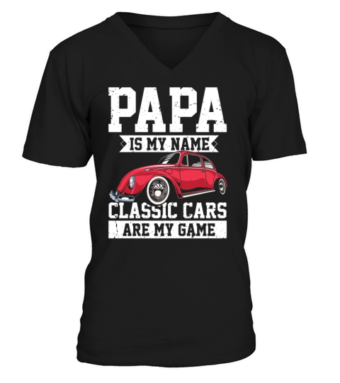 Hilarious Vintage Automobiles Classical V-Neck T-shirt