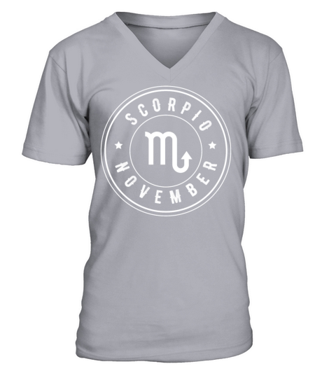 Scorpio Birthday Girl November October V-Neck T-shirt