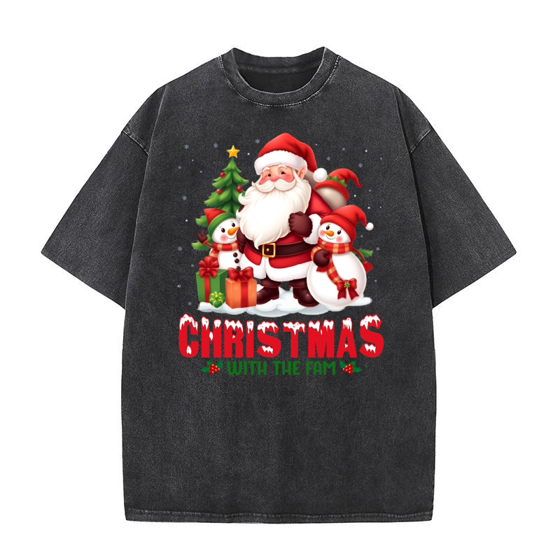 Christmas with the Fam Washed T-Shirt