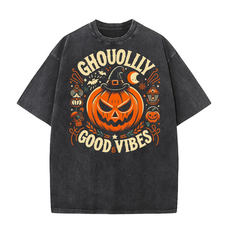 ghoiollly good vibes Washed T-Shirt