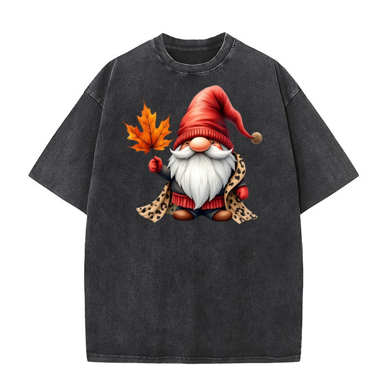 Gnome Sublimation Clipart 10 15 Washed T-Shirt