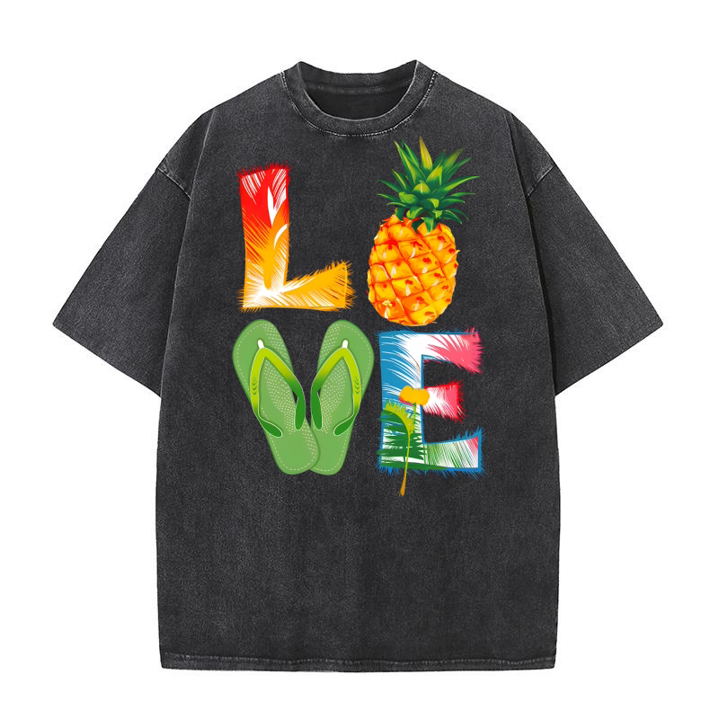 Love Pineapple Washed T-Shirt
