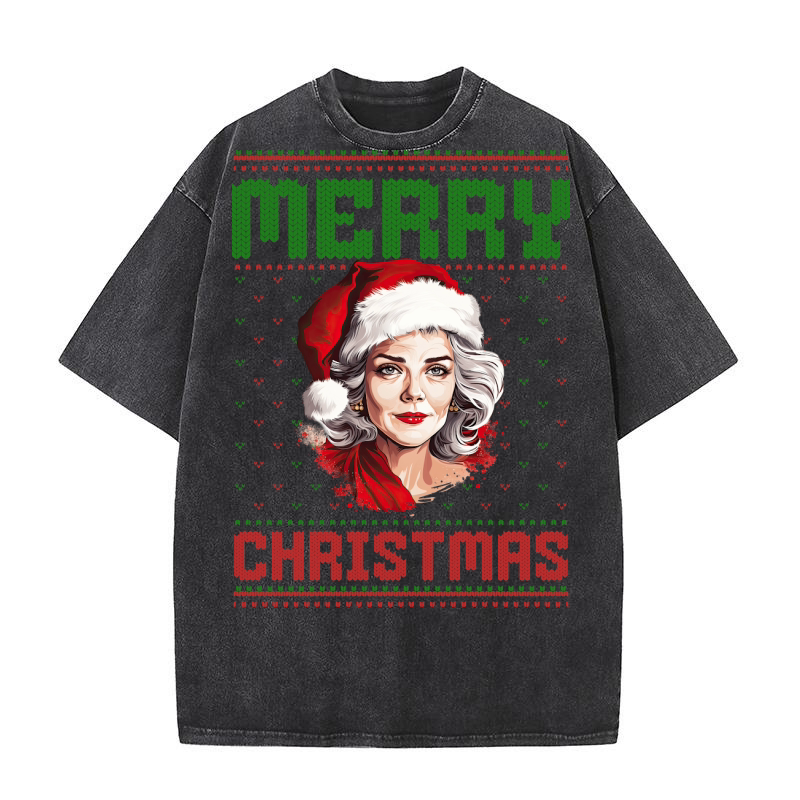 Merry christmas 59 55 Washed T-Shirt