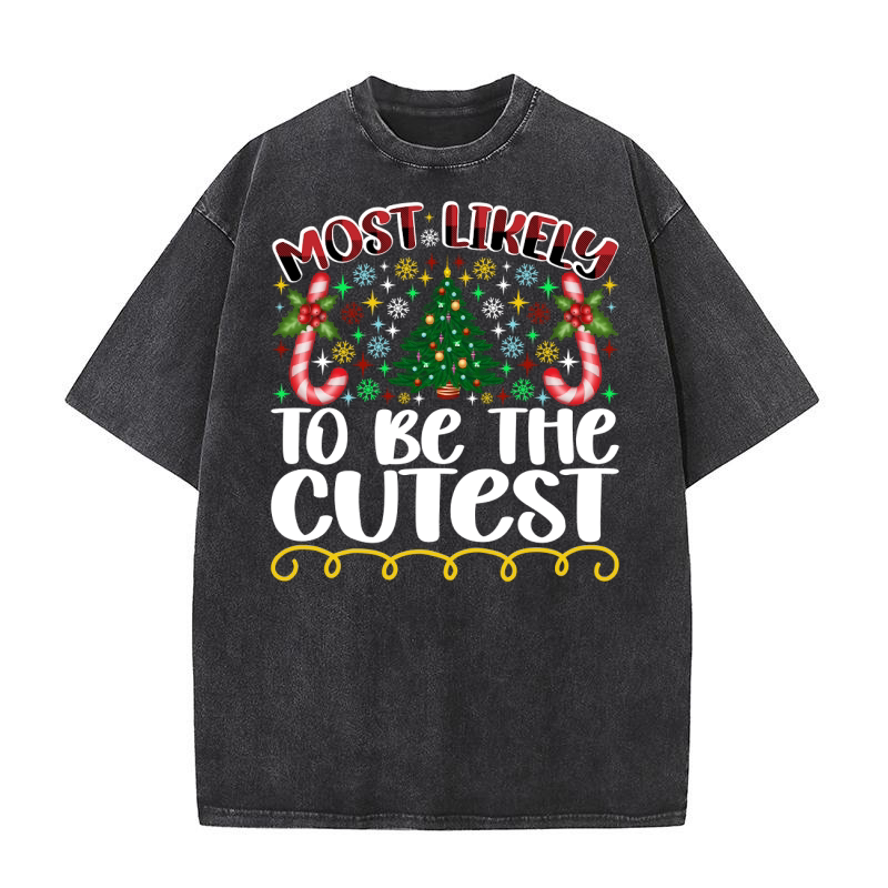 Most Likely To Be The Cutest Washed T-Shirt