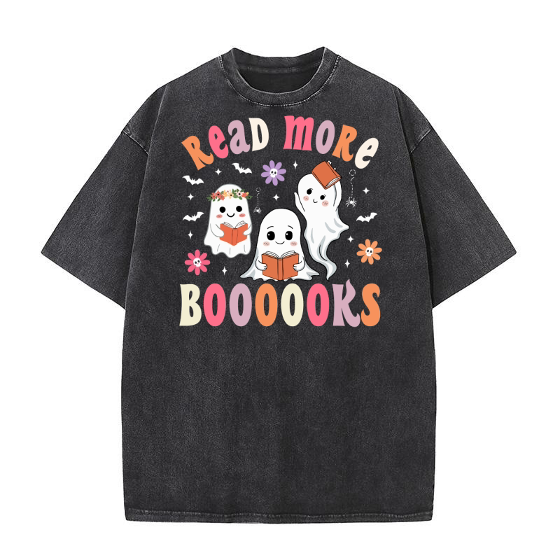 Read More Boooooks Washed T-Shirt
