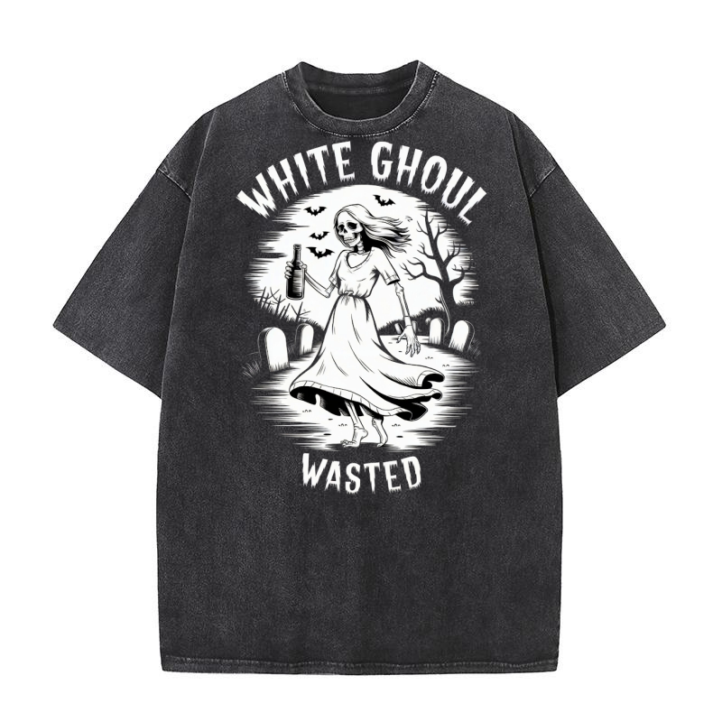 White Ghoul Wasted 2 Washed T-Shirt