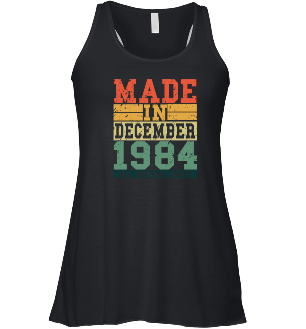 1984 Birthday December Vintage Saying Women's Flowy Tank Top