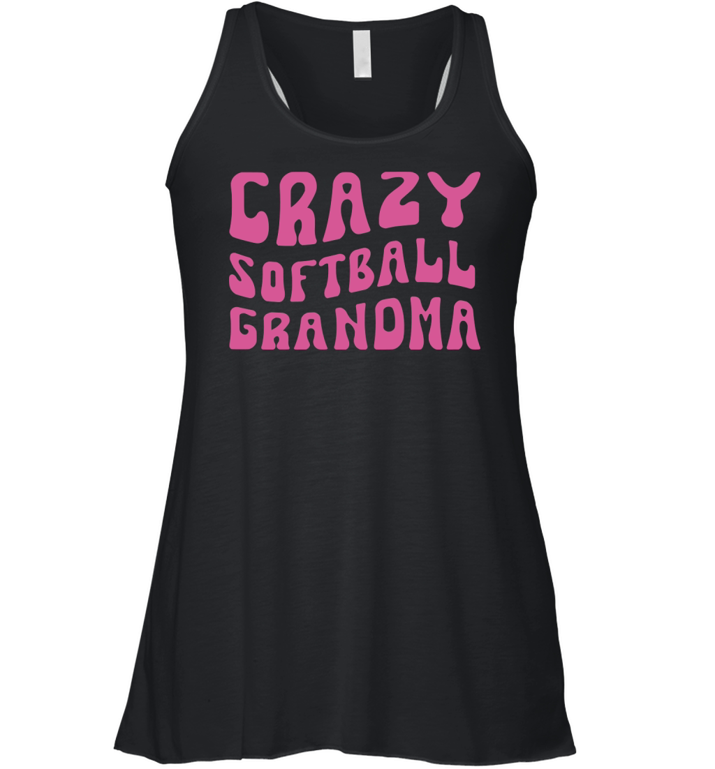 Crazy Softball Grandma Women's Flowy Tank Top